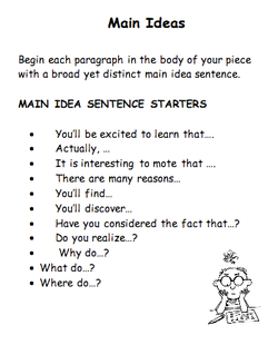 informational writing transition words